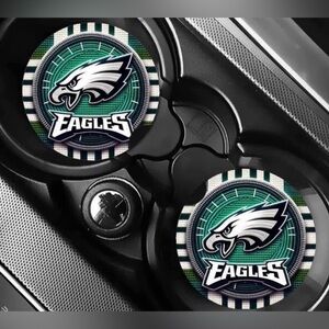 Circle Eagles Car Coasters Absorbent Set of (2)